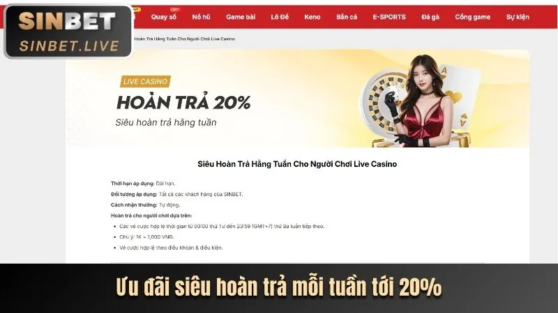 Hoàn trả thể thao và casino King52
